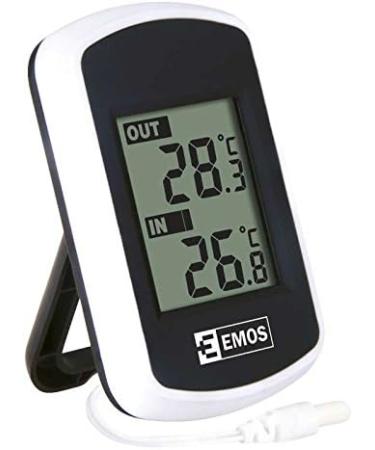 Buy EMOS Wired Digital Outdoor & Indoor Thermometer with Cable Sensor - Battery Operated | International Shipping Available - Buy Online on GoSupps.com