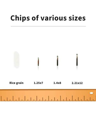 5 Pack Yanzeo Pet ID Microchip 1.25x7mm - ISO11784 FDX-B RFID Tags for Dogs Cats & Lab Animals - Buy Online on GoSupps.com