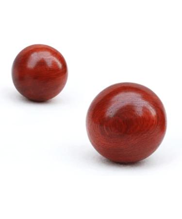 Hoement 2 Pieces Fitness Ball Set - Muscle Stretch & Hand Exercise Wooden Balls (6cm) - International Shipping - Buy Online on GoSupps.com