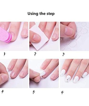 240PCS Transparent Double-Side Glue Nail Sticker Adhesive - Fake Nail Tips Adhesive Tabs - Buy Online on GoSupps.com