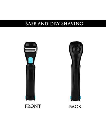 Heallily Hair Removal & Body Shaving Tool - Easy Use Curved Handle for Pain-Free Shave Wet/Dry - Black - Buy Online on GoSupps.com