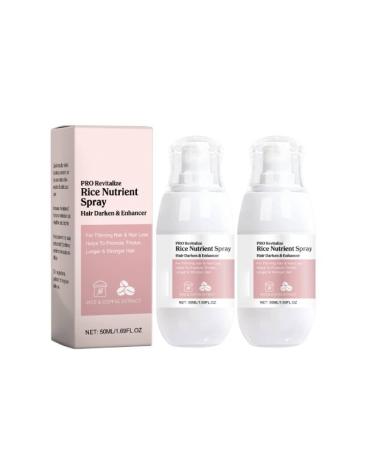 Hair Helper Growth Spray Rice Conditioning Spray 50ml Rice Water Formula for Thinning Hair Thickening and Growth Stimulation Rice Extract for Hair Loss and Thinning Hair 2 PCS