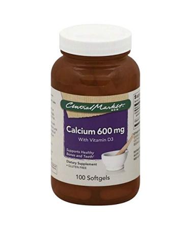 Central Market Calcium 600 Mg with Vitamin D3 Softgels