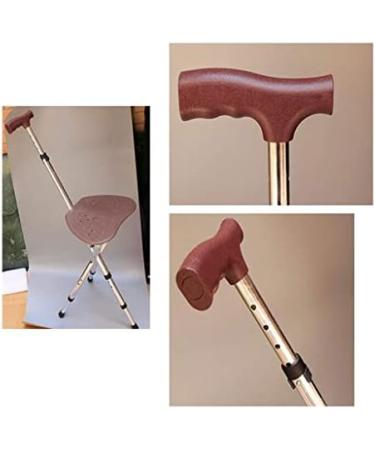Canes Cane Folding Stool Elderly Disabled Persons Underarm Crutches Folding Cane Stool Aluminum Alloy Anti- Slip Three- Legged Walking Stick powerfully - Buy Online on GoSupps.com