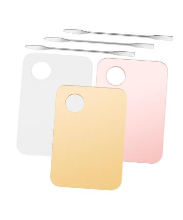 3 ensembles Lot Palette de M lange Maquillage avec Spatules Plateau de M lange Fond de Teint et Outils Pr cis pour Femmes R sistant et Facile Nettoyer