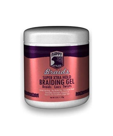 Nappy Styles Braids Braiding Gel Super Xtra Hold 6 Oz and Leave In Conditioner Spray (GEL AND SPRAY) - Buy Online on GoSupps.com