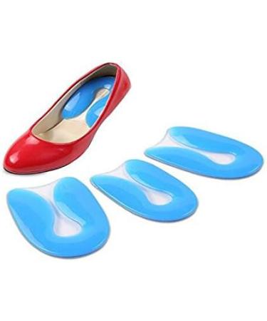Silicon Gel U-Shaped Heel Cup - Plantar Fasciitis Relief & Shock Absorb Support - Buy Online on GoSupps.com