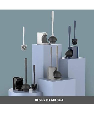MR.SIGA Toilet Plunger and Bowl Brush Combo - Bathroom Cleaning Set, Black - Buy Online on GoSupps.com