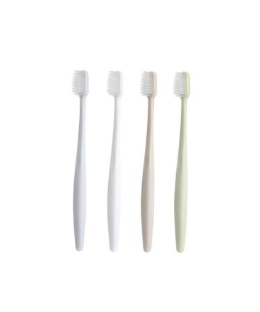Minkissy 4 pieces toothbrushes soft nano toothbrush tooth hygiene mouth hygiene deep cleaning toothbrush set toothbrush set tooth cleaning deep cleaning soft fur toothbrush pouch combo plate