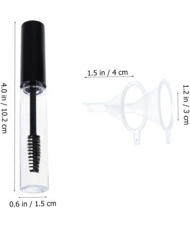 DOITOOL 2pcs Empty Eyelashes Bottle Mascara Bottle Lash Extensions Supplies With Cover Lip Gloss Travel - Buy Online on GoSupps.com