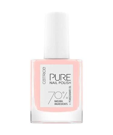 Catrice Pure Nail Polish nail polish nail polish No. 01 Lightness pink shiny without acetone vegan microplasty particles free (10ml)