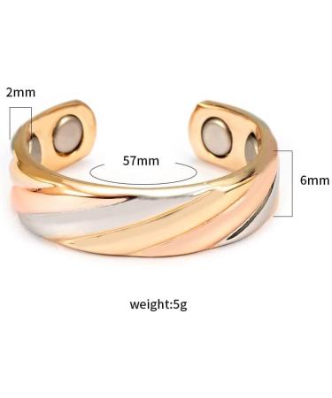 Magnetic Therapy Ring for Men & Women - 3500 Gauss Pain Relief for Arthritis & Migraines | Style I - Buy Online on GoSupps.com