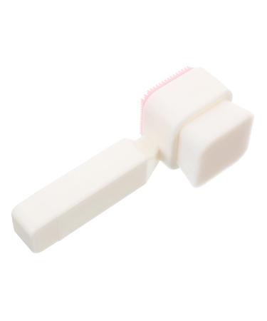 minkissy Silicone Face Scrubbers Exfoliator Brush Facial Cleansing Brush Precision Pore Cleansing Blackheads Removing Face Brush White