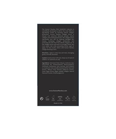 Forever Flawless Diamond Infused Collagen Serum - Anti-Aging & Wrinkle Reduction with Natural Pink Diamond Powder - 1.35 oz - Buy Online on GoSupps.com