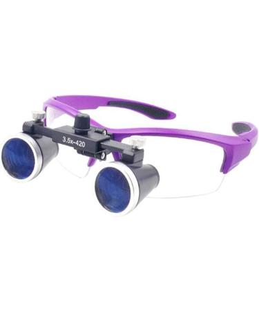 Magnifier Magnifying Eye Glasses with Light Surgery Dental Binocular Loupes 3.5X Magnifier Magnifying Eye Glasses + Head Lamp for Close Work with Handy Carry Case - Buy Online on GoSupps.com