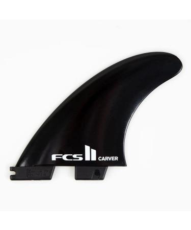 FCS 2 Carver Glass Flex Tri-Fin Set Black L