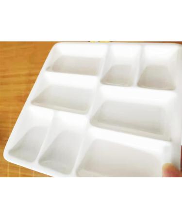 8-Well Porcelain Artist Paint Palette - Mixing Tray for Watercolor, Gouache, Acrylic, Oil Painting - 8 Inch - Buy Online on GoSupps.com