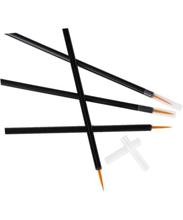 Beavorty 100 pcs Girlsblack Fine Makeup Tool Slim Supplies Black Liner Eye Eyeliner Applicator Gel Powder 10x0.3cmx2pcs Blackx2pcs - Buy Online on GoSupps.com