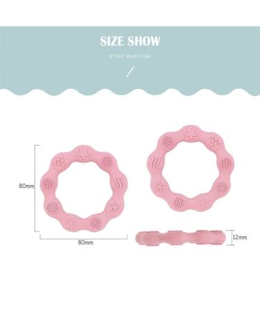 ModernKIDSco. Silicone Teething Ring in Green & Cream - Soothes Baby's Teething Discomfort - Buy Online on GoSupps.com