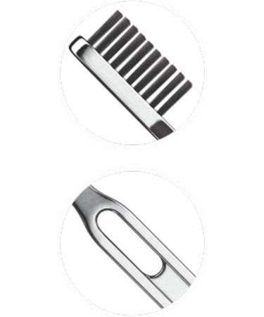Dentissimo High-Quality Chrome-Plated Silver Toothbrush - Durable Hard Bristles International Shipping Available - Buy Online on GoSupps.com