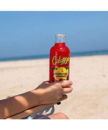 Calypso Lemonades 16oz Glass Bottles 6 Pack - Paradise Punch Flavor - Buy Online on GoSupps.com