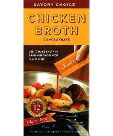 Savory Choice Chicken Broth Concentrate 5.1oz (Pack of 2) - Rich Flavour Boost - Buy Online on GoSupps.com
