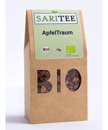 FRUTEG SARITEE Organic Apple Dream Fruit Tea Loser Apple tea made from dried apple pieces Refreshingfruity hot and cold a pleasure From organic cultivation 70g - Buy Online on GoSupps.com
