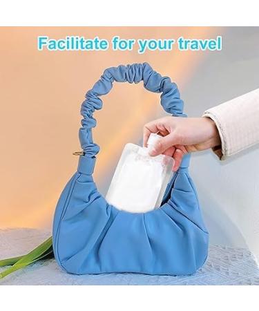 Travel Cosmetic Bag Transparent PE Choose 30/50/100ml Size Durable Reusable Design (L) - Buy Online on GoSupps.com