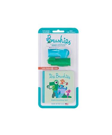 The Brushies Baby & Toddler Toothbrush Set, Chomps & Willa (Pack of 2)