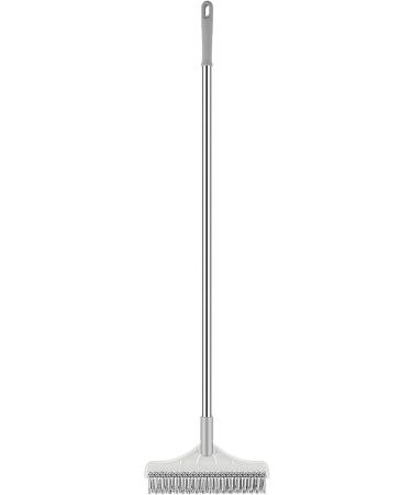 Virtcooy 3 in 1 Floor Scrubber | Floor Scrubber Brush with Long Handle | Shower Cleaning Brush with Triangular Rotating Brush Head for Flooring and Wall White - Buy Online on GoSupps.com