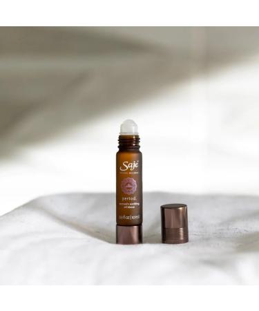 Saje Period Roll-On Essential Oils | 100% Natural Aromatherapy | Therapeutic Grade Essential Oil Blend for Skin & Wellness (0.34 fl oz - Buy Online on GoSupps.com
