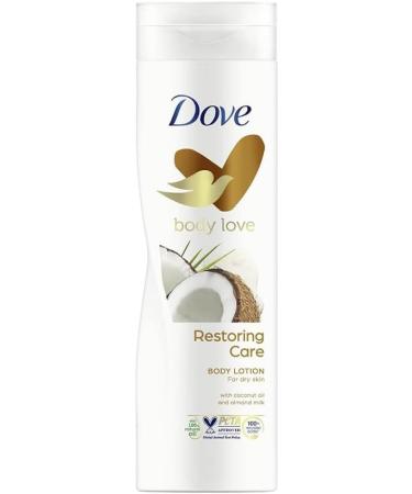 Dove Body Love Body Care for Dry Skin with Coconut Oil and Almond Milk 400 ml - Pack of 2 - Buy Online on GoSupps.com