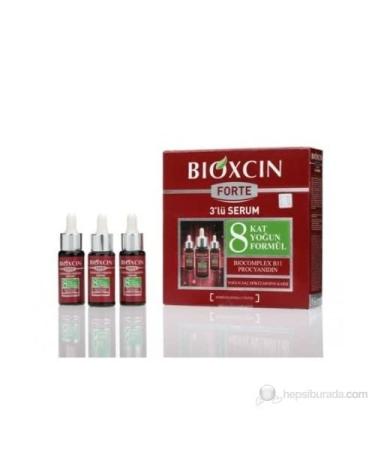 Bioxcin FORTE Herbal Serum - 3 x 50 ml Anti Hair Loss Treatment for Intensive Shedding | International Shipping Available - Buy Online on GoSupps.com