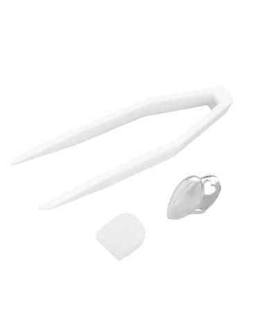 Verdant Touch Halloween Hip Hop Teeth Reusable Single Hip Hop False Tooth Halloween Festival Tooth Tweezer Wax Kit Silver