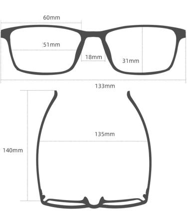 Zhuyiqz Semi-Frame Reading Glasses | Anti-UV & Blue Light Protection | New +300 Presbyopia Glasses - Blue Color - Buy Online on GoSupps.com