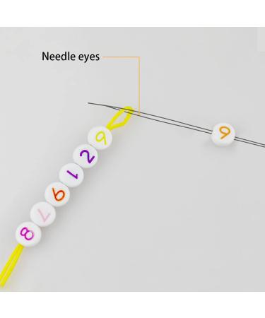 18 Pcs Beading Needles Set - 6 Sizes Big Eye Needles with Needle Bottle for Jewelry Making - Buy Online on GoSupps.com