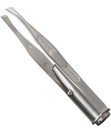 Eyebrow Hair Removal LED Eyebrow Tweezer Portable Stainless Steel Eyebrow Clip with Light Makeup Tools - Buy Online on GoSupps.com