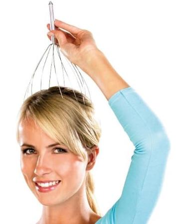 Pearl Scalp Massage Set | 4-Set Head Massager with Metal Handle | Ultimate Scalp Care Device for Relaxation - Buy Online on GoSupps.com