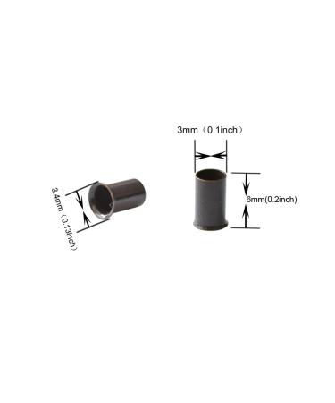 1000pcs Dark Brown Copper Tubes Micro Rings for I-Tip Hair Extensions - Buy Online on GoSupps.com