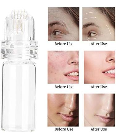 64Pins Automatic Derma Roller Skin Care Microneedling Derma Roller Bottle Titanium Alloy Micro needle Hyaluronic Filler for Men and Women - Buy Online on GoSupps.com