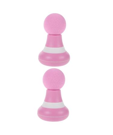 Magiclulu 2 sets Mini massage device Comfortable body massage gauge Neck massage device body muscle massager deep massage device cervical membrane fitness pebble gel pink small