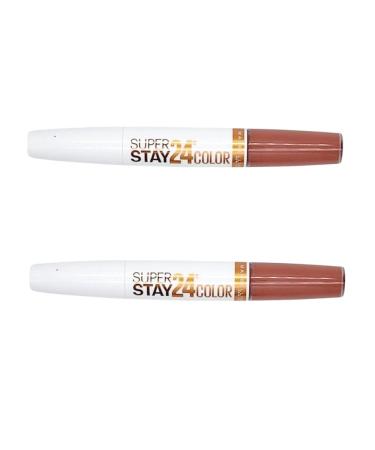 Maybelline SuperStay 24 2-Step Liquid Lipstick Coffee Edition Caramel Crush 320 - Pack of 2 - Buy Online on GoSupps.com