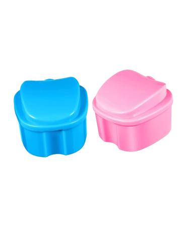 Ipetboom 2st toothbox dentist container dose for denture dentures for false teeth bathing cups for denture prostheses.