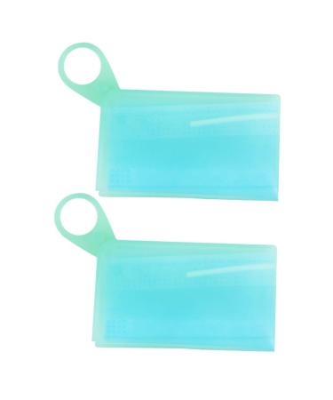 Fomiyes 2-Pack Disposable Dust Masks - Silicone Face Cover & Storage Container (19x13cm) - Green - Buy Online on GoSupps.com