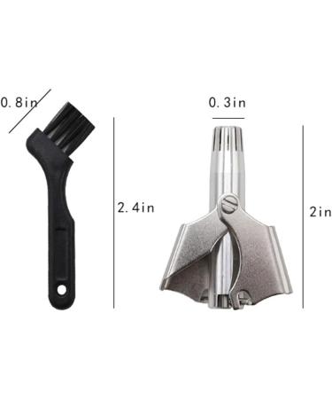 Buy Waterproof Stainless Steel Manual Nose Hair Trimmer For Men & Women Includes Cleaning Brush Perfect for Nose Ear Moustache & Whiskers - Buy Online on GoSupps.com