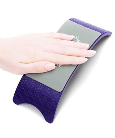 2018 New Plastic Silicone Nail Art Cushion Pillow Hand Holder Nail Arm Rest Manicure Tool Arm Rest Manicure Tool Equipment - (Color: Purple)