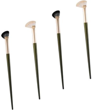 Healeved 12 Pcs Nose Shadow Brush Angled Brush Contour Blending Brush Face Makeup Brush Wooden Handle - Buy Online on GoSupps.com