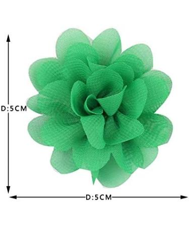 20 Pcs Women Chiffon Flower Hair Clips Flower Hair Clips for Baby Girl Kids Etc Color Mixing - Buy Online on GoSupps.com