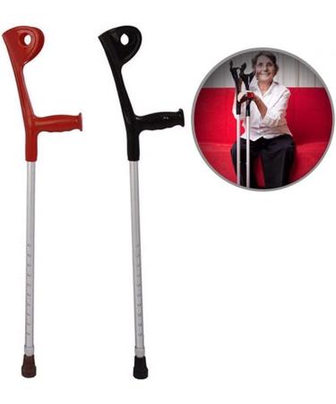 Forearm Crutches Adjustable Cane Crutch Elbow Arm Height Adjustable Cane Aluminum Walking Stick Suitable for Elderly Disabled Children Crut - Buy Online on GoSupps.com