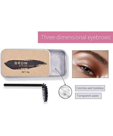 GL-Turelifes Gel de savon coiffant les sourcils 3D cr me de mise en forme des sourcils plumeux Kit de maquillage pour sourcils Gel pour sourcils imperm able et durable (Transparent) - Buy Online on GoSupps.com